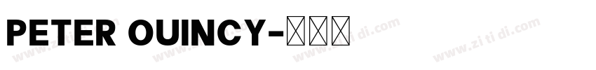peter ouincy字体转换